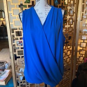 Cynthia Rowley Colbalt Blue Sleeveless Blouse